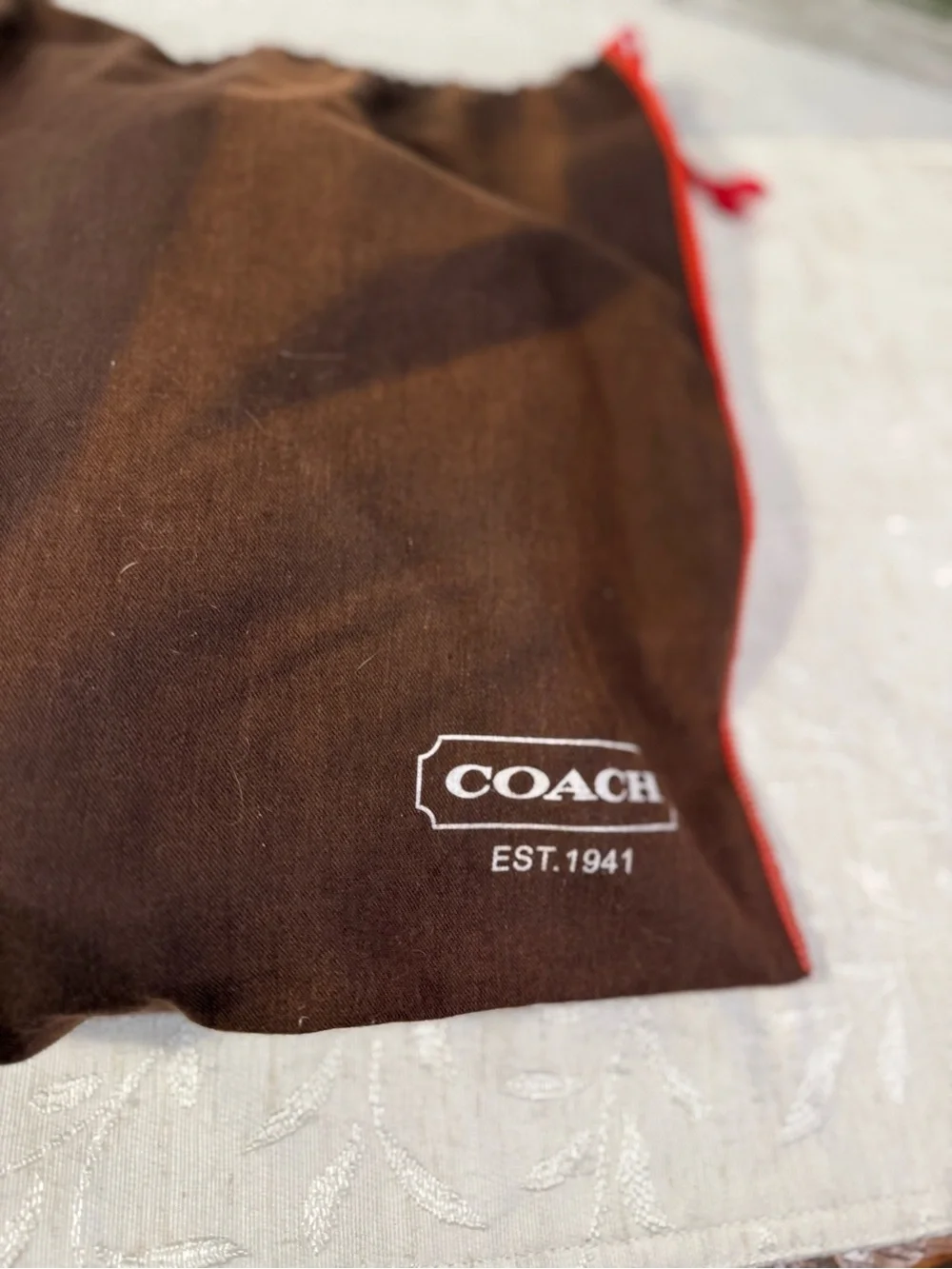 Coach Zoe Signature Khaki Gold Jacquard Canvas Hobo Shoulder Bag Purse Y2K - Picture 9 of 15